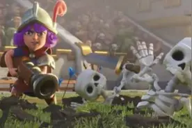 《皇室战争》全法术卡组2V2部落战，最后一战很强势