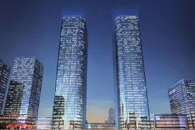 九龙坡第一高楼正式开建 中迪广场双塔高258米 建筑面积达35万平方米图片