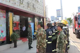 贞丰消防深入辖区重点单位开展灭火救援演练图片