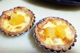 草莓or黄桃蛋挞（蛋挞皮加蛋挞水做法～）图片