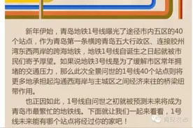 图解青岛地铁1号线 全程40站看看哪站到你家图片