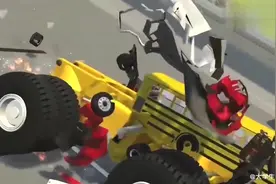 爆改超大矿车撞击大卡车-模拟真实车祸