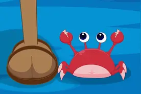 沸羊羊的脚被扎到，逃出时说有大海怪，懒羊羊开口道出实情