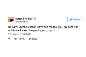 Kanye West正式向Michael Jordan道歉矛头直指Nike CEO Mark Parker图片