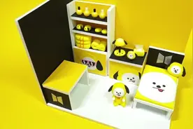 黑黄撞色狗狗小屋，橡皮泥和卡纸DIY这招要学起来