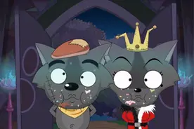 灰太狼和红太狼吃了泻药拉肚子 懒羊羊得救了