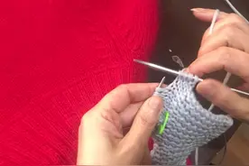 从上往下织小燕子加针的方法#手工编织