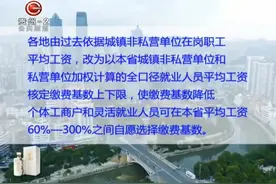 社保缴费基数将调低！视频封面