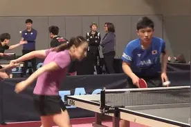 张本智和和石川佳纯对练，相差11岁两人组混双视频封面