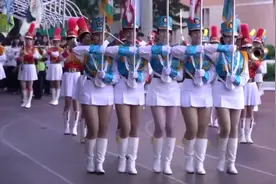 中国台湾省漂亮的高中小姐姐们步操表演，你见过吗？