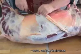 俄罗斯大妈教你切羊肉