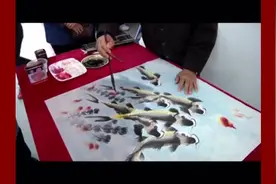 《正大综艺》主题曲《爱的奉献》与张和友国画义卖图片