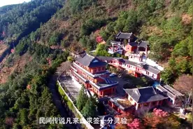 大理下关风景最佳的观景平台，无人机航拍苍山上的古寺灵瑞庵