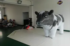 加拿大客户订购的泽西奶牛人穿气模 #Bull #inflatable #costume视频封面