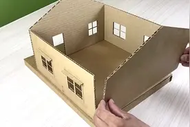 简单的DIY：用硬纸板做一个漂亮的房子，依山傍水环境优雅