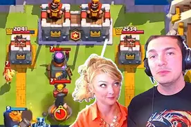 《皇室战争》主播带妹纸2v2部落战，真是胜负难料呀