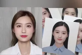 那些好看的证件照是怎么拍出来的？咱也不敢问，还是自己化一个吧~调腮红的手法值得大家get哦