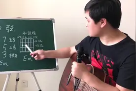 朱晋吉他教学：Em和弦构成及正确弹奏方法，轻松学吉他