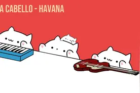 可爱邦戈猫（Bongo Cat）演唱 - Camila Cabello 《Havana》视频封面