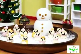 创意无极限，小馒头变小雪人！图片