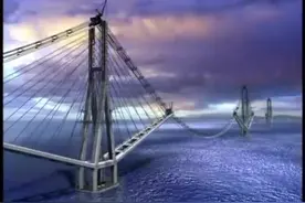 直布罗陀海峡大桥设想纪录片，水均深300多米，跨径5000米视频封面