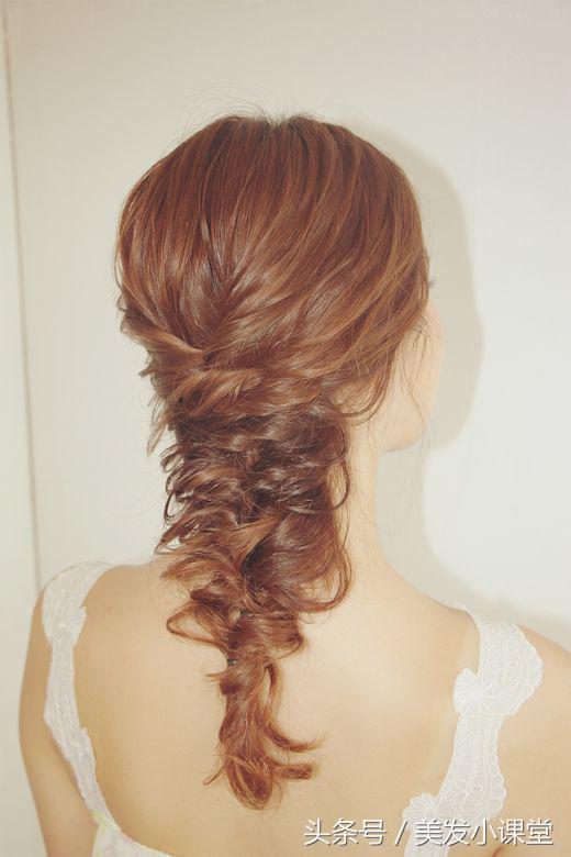 长发新娘盘发扎发造型,做最美的新娘子