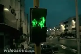创意视频，交通信号灯，红绿小人大战~视频封面