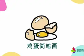 简单易学的鸡蛋简笔画步骤图，轻松变身绘画达人视频封面