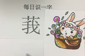 每天识一字：艹和我组成的“莪”，你见过吗，它是什么意思视频封面