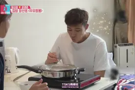 张申英来姜京俊家给他做饭，奶油海鲜意面加小蛋糕好好吃视频封面