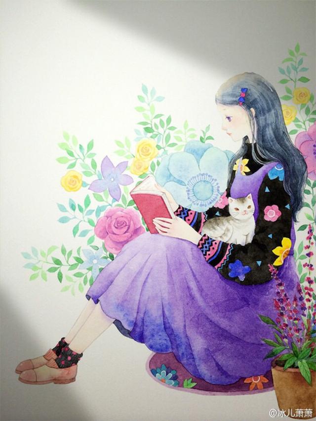 ����Ψ����ˮ�ʻ�-��Ů��è