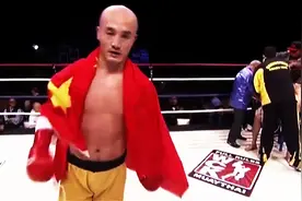武僧一龙赴美作战  少林飞膝打跪美国悍将图片