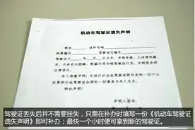 驾照丢了怎么办?教你如何走程序图片