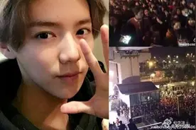 揭秘鹿晗为啥不敢坐飞机？坐高铁惨遭粉丝围堵，现场堪比春运图片