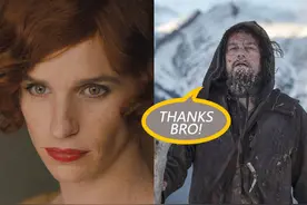 小雀斑放话：影帝属于小李子，我只是去打酱油图片