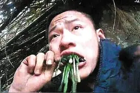 两小伙直播7天荒野求生 生吃昆虫野菜充饥图片