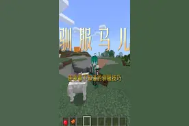 我的世界手机版，怎么驯服马？  #我的世界 #抖音游戏 #问答c计划