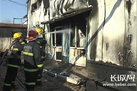 疑似工厂留守工人点燃杂草 致废弃厂房突发大火图片