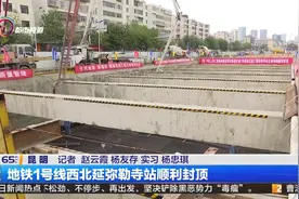 昆明地铁地铁最新进展！1号线西北延弥勒寺站顺利封顶视频封面