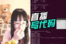 国产萌妹纸直播写代码，网友：请收下膝盖！图片
