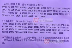 提醒│受水害影响 怀化高铁南站7月2日停运列车情况全在这里！图片