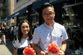 西瓜冰淇淋“爆红”纽约 华人纷纷排队尝鲜(图)图片