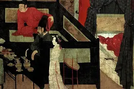 中国十大传世名画--顾闳中《韩熙载夜宴图》全卷高清大图赏析图片
