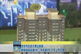 西安市住房交易出新政：新购商品房满5年二手房满2年 方可上市交易视频封面