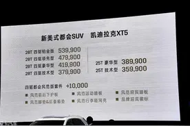 售35.99万起 国产凯迪拉克XT5正式上市图片