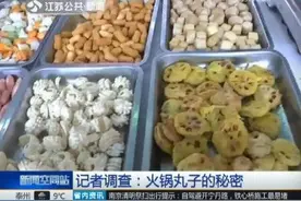 火锅肉丸仅售十元一斤 系淀粉防腐剂食品添加剂制成图片