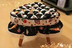 手工DIY-三角泡芙坐垫图片