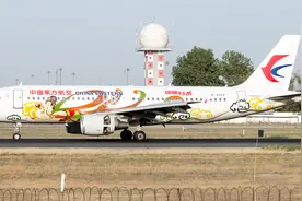 中国东方航空 空客A320 绚丽甘肃彩绘机降落视频封面