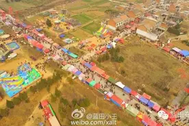 保证你是第一次看，300米高空鸟瞰水陆庵古庙会（航拍）图片