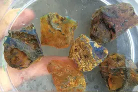 DIY教程：多米尼加蓝珀戒指，送人做礼物真是极好的！图片